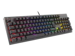 Genesis mechanická herní klávesnice THOR 303, US layout, černá, RGB, SW, Outemu Red