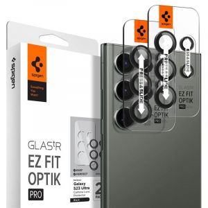 Spigen Glass Optik Pro 2P, black -Galaxy S23 Ultra