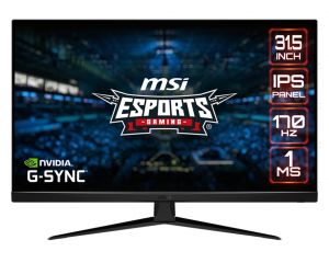 MSI Gaming monitor G321Q, 31,5"/2560 x 1440 /IPS, 170Hz/1ms/1200:1/300cd / m2 /2xHDMI/DP