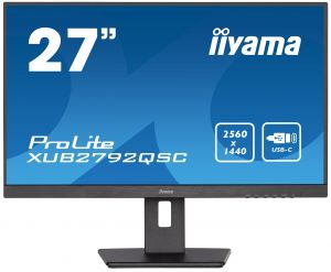 27" iiyama XUB2792QSC-B5:IPS,WQHD,HDMI,DP,USB-C