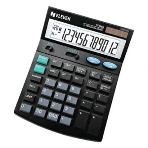 Eleven Kalkulačka CT666N, černá, stolní s výpočtem DPH, dvanáctimístná, automatické vypnut
