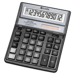 Eleven Kalkulačka SDC888XBK, černá, stolní, dvanáctimístná