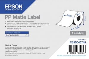 Epson PP Matte Label - Coil: 220mm x 1000m