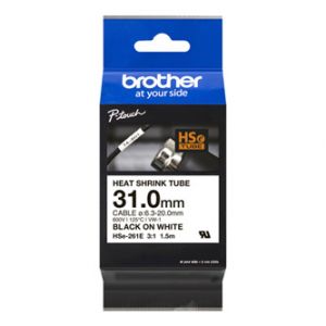 BROTHER HSE-261E smršťovací bužírka - bílá pro D800 P900 P950 - 31 / 6,3-20mm / 3:1