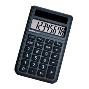 Eleven Kalkulačka ECC110, černá, stolní, osmimístná, solární napájení