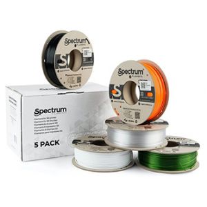Spectrum 3D filament, Premium PCTG, 1,75mm, 5x250g, 80751, mix Arctic White, Traffic Black