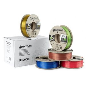 Spectrum 3D filament, PLA Silk, 1,75mm, 5x250g, 80750, mix Glorious Gold, Spicy Copper, Ap