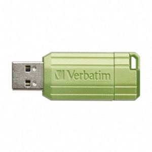 Verbatim USB flash disk, USB 2.0, 64GB, Store,N,Go PinStripe, zelený, 49964, pro archivaci