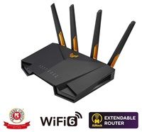 ASUS TUF-AX4200 Wireless AX4200 Wifi 6 Router, 4x gigabit RJ45, 1x USB3.0