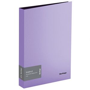 Katalogová kniha A4, 21mm, 700mic, fialová, 40 kapes, Berlingo, Instinct