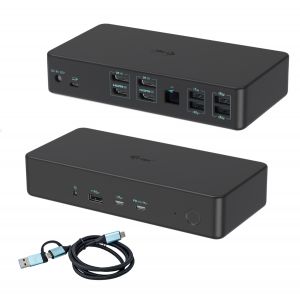 i-tec USB 3.0/USB-C/Thunderbolt 3 Professional Dual 4K Display Docking Station Gen2, PD 10