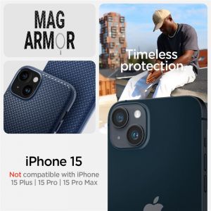 Spigen Mag Armor MagSafe, navy blue - iPhone 15