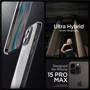Spigen Ultra Hybrid, space crystal - iPhone 15 Pro Max