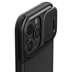 Spigen Optik Armor MagSafe, black - iPhone 15 Pro Max