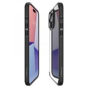Spigen Ultra Hybrid, matte black - iPhone 15 Pro Max