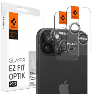 Spigen Glass tR EZ Fit Optik Pro 2 Pack, crystal clear - iPhone 15/15 Plus