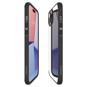 Spigen Ultra Hybrid, matte black - iPhone 15