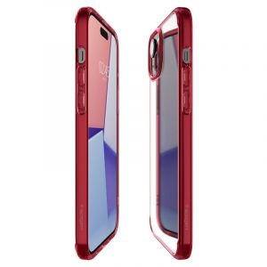 Spigen Ultra Hybrid, red crystal - iPhone 15