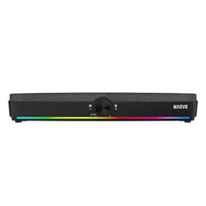Marvo Soundbar SG-286, 2.0, 10W, černý, regulace hlasitosti, RGB podsvícení, USB/Bluetooth