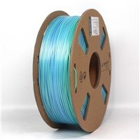 GEMBIRD Tisková struna (filament) PLA, 1,75mm, 1kg, silk rainbow, modrá/zelená