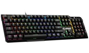 MSI herní klávesnice VIGOR GK41 LR/ drátová/ mechanická/ RGB podsvícení/ USB/ US layout