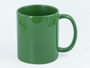 Hrnek pro potisk bílým tonerem - zelená