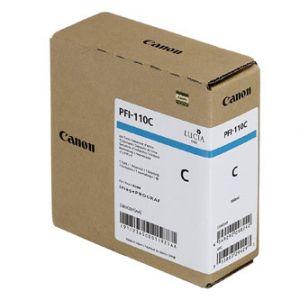Canon originální ink PFI110C, cyan, 160ml, 2365C001, Canon imagePROGRAF TX-2000, TX-3000,