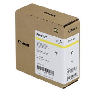 Canon originální ink PFI110Y, yellow, 160ml, 2367C001, Canon imagePROGRAF TX-2000, TX-3000