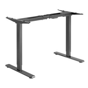POWERTON Rám stolu černý, elektricky nastavitelná výška, rozsah 500 mm, 100 kg