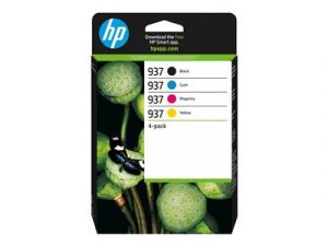 HP 937 CMYK Original Ink Cartridge 4-Pack