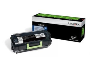 LEXMARK originální toner 52D0HAL, black, 25000str., 520H, high capacity, LEXMARK MS710DN,