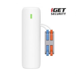 iGET SECURITY EP28 SECURITY - přemostění kabelových senzorů pro alarm M5, výdrž batt. až 5