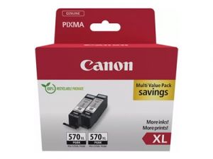 CANON CARTRIDGE PGI-570BK XL černá DOUBLE-PACK SEC pro PIXMA MG575x, MG685x, MG775x, TS505