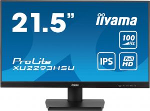 22" iiyama XU2293HSU-B6:IPS,FHD,100Hz,HDMI,DP