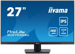 27" iiyama XU2793QSU-B6:IPS,QHD,HDMI,DP,repro