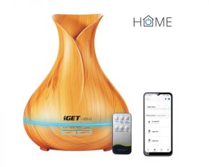 iGET HOME Aroma Diffuser AD500 - chytrý aromadifuzér, barevné LED podsvícení, aplikace, ov