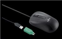 FUJITSU myš M530 USB - 1200dpi Laser Mouse Combo - redukce USB PS2, 3 button Wheel Mouse w