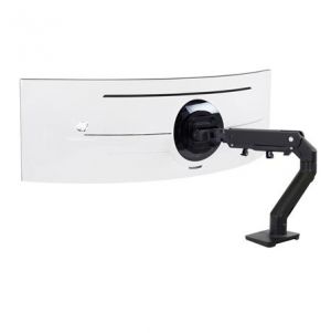ERGOTRON HX Desk Monitor Arm with HD Pivot (matte black), stolní rameno pro zakřivené moni