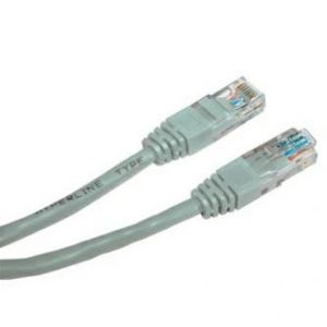 Síťový LAN kabel UTP patchcord, Cat.5e, RJ45 samec - RJ45 samec, 5 m, nestíněný, šedý, Log