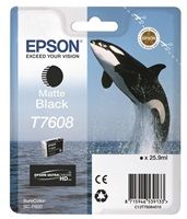 Epson originální ink C13T76084N10, T7608, matte black, 25,9ml, 1ks