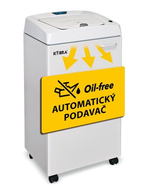 KOBRA AF.1 C4 Skartovací stroj, Koš 150L, Řez 3,9 x 40mm, Kapacita až 350 listů
