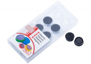 Magnety ARTA průměr 16mm, černé (10ks v balení)