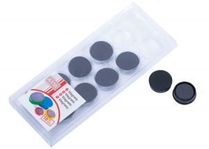 Magnety ARTA průměr 25mm, černé (10ks v balení)