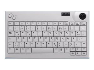 Active Key AK-440-TU - Klávesnice - s trackball - USB - QWERTY - americká - světle šedá