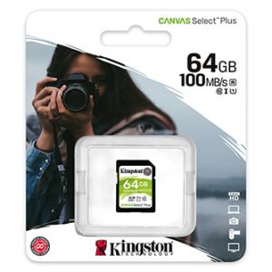 Kingston paměťová karta Canvas Select Plus, 32GB, SDXC, SDC2/32GB, UHS-I U3 (Class 10), A1