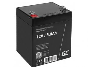 Green Cell AGM VRLA 12V 5Ah maintenance-free battery for the alarm system, cash register, 