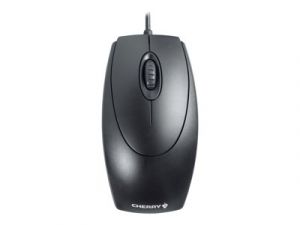 CHERRY WheelMouse - Myš - pravák a levák - optický - 3 tlačítka - kabelové - PS/2, USB - č