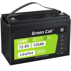 Green Cell CUBE LiFePO4 125Ah 12,8V 1600Wh lithium-železofosfátová baterie pro karavan, so