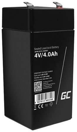 Green Cell AGM VRLA 4V 4Ah maintenance-free battery for the alarm system, cash register, t