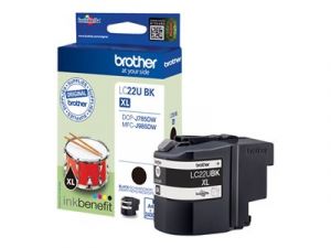 Brother LC22UBK - XL - černá - originální - inkoustová cartridge - pro Brother DCP-J785DW,